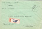 Carta Certificada OSTRAVA (Checoslovaquia) 1953. Postovne Pausalevano - Briefe U. Dokumente