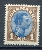 Denmark 1913-28 Sc 128 MH King Christian X CV $35 - Unused Stamps