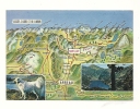 Cp, Carte Géographique, Panoram Des Vallées D´Aure Et Du Louron - Landkarten