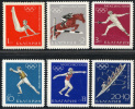 BULGARIE 1968 - ** - 1595 1600 - Mi 1810 1815 - JO Mexico Gymnastique Equitation Escrime Boxe Athletisme Aviron 8 - Verano 1968: México