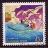 2003 - Christmas Island Xmas 45c SANTA On WHALE Stamp FU - Christmas Island