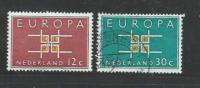 NEDERLAND 1963 Europa Zegels Used 800-801 # 1210 - Oblitérés