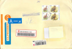 Belgium -  Postage Used Registered Air Mail Cover From Belgium  In Czech Republic - Owls