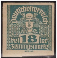 Austria 1921 Scott P38 Sello * Mercurio Mercury Michel 302x Yvert J45 Sin Dentar Stamps Timbre Autriche Briefmarke - Neufs