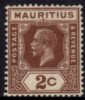 Mauritius - 1921-34 KGV 2c Die II MNH** - Mauritius (...-1967)
