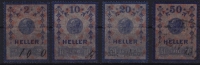 1910 - Austria -  Revenue, Tax Stamp - LOT - Revenue Stamps