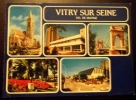 CPSM 94 VITRY SUR SEINE MULTIVUE 1982 Voyagee - Vitry Sur Seine