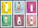 SOMALIA 1975  SOMALI WARRIOR TRADITIONAL SOMALI COSTUMES SC# 418-423 VF MNH - Somalie (1960-...)