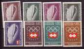 PGL - JEUX OLYMPIQUES 1964 PARAGUAY Yv N°737/41+AERIENNE ** - Inverno1964: Innsbruck