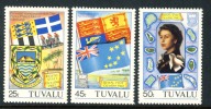 Tuvalu - 1982 - Visite Reine Elisabeth II - 3v Neufs ** // Mnh - Tuvalu (fr. Elliceinseln)