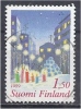 FINLAND 1989 Christmas - 1m50 Decorated Street  FU - Used Stamps