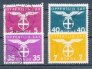 ★★ LOT NORWAY ( 4 STAMPS ) OFFICIAL STAMP ★★ ROUND - LUX CANCELS ★★ - Service
