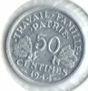 ** 50 CENT BAZOR 1944 B  ETAT TTB ** 134 ** - 50 Centimes