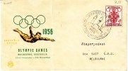 Melbourne 1956. Olympiade. Olympic Games '56, Pressezentrum (4.001) - Covers & Documents