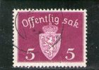 NORVEGE 1937-9 SERVICE O - Servizio