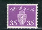 NORVEGE 1937-9 SERVICE * - Officials