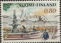 FINLAND 1972 Market Place, Helsinki - 80p Multicoloured FU - Usati