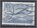 FINLAND 1958 Convair CV 340 Plane Over Lakes - 45m. Blue FU - Gebraucht