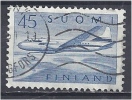 FINLAND 1958 Convair CV 340 Plane Over Lakes - 45m. Blue FU - Oblitérés