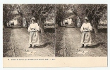 CPA Stereoscopique,Scènes De Genre ,la Laitiere Et Le Pot Au Lait  ,1 ,stereo - Stereoscope Cards