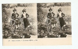 CPA Stereoscopique,Scènes De Genre ,un Passage Difficile   ,stereo - Stereoscope Cards