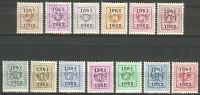 Belgique PRE712 à 724 (54) 1961-1962 ** - Typos 1951-80 (Chiffre Sur Lion)