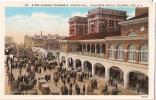 NEW JERSEY  - ATLANTIC CITY - SCENE SHOWING BOARDWALK - HADDON HALL - CHALFONTE HOTELS - - OLD POSTCARD - - Atlantic City