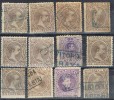 Lote De 12 Carterías De ESPAÑA, Alfonso XIII - Used Stamps