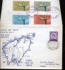 FDC  CALF OF MAN  Europa 1962      IMPERFORATE  NON DENTELES - Ortsausgaben