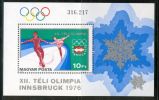 HUNGARY-1975.Souv.Sheet - 12th Winter Olympic Gam. MNH! - Winter 1976: Innsbruck