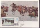 RUSSIE CARTE MAXIMUM NUM.YVERT   3446 ART PEINTURE TABLEAU SOURIKOV - Cartoline Maximum