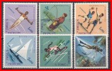 ST. THOMAS & PRINCE ISLANDS  1962 SPORTS: SAILING, FISHING, DIVING SC# 374-379 VF MNH - St. Thomas & Prince