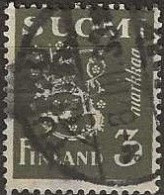 FINLAND 1930 Lion - 3m. Grey FU - Usati