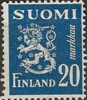 FINLAND 1930 Lion - 20m. Blue FU - Usati
