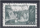 FINLAND 1963 Ristikallio Gorge - 5m. Green FU - Gebruikt