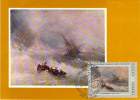 RUSSIE CARTE MAXIMUM  NUM.YVERT 4026 ART PEINTURE TABLEAU AIVAZOVSKI - Cartoline Maximum