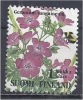 FINLAND 1994 Flowers - 1klass (2m.30) Bloody Cranesbill (Geranium Sanguineum) FU - Usados