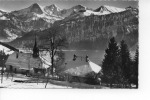 Beatenberg Kirche Mit Eiger Mönch Und Jungfrau 1964 - Beatenberg