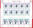 Moldova, 2 Stamp Sheetlets, Winter Olympic Games Salt Lake City 2002 - Inverno2002: Salt Lake City