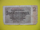 2 RENTENMARK 30.1.1937 - Autres & Non Classés