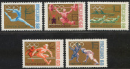 RUSSIE 1968 - ** - 3388 3392 - Mi 3517 3521 - JO Mexico Gymnastique Halterophilie Aviron Athletisme Escrime CCCP 12 - Verano 1968: México