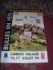 FERRANDEZ. Affiche Du 1er Festival BD à CARROS 1994, Dans Les Alpes Maritimes. Avec Pastiches Tintin Et Milou. RARE ! - Affiches & Posters