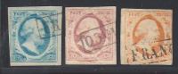 Guillaume III - N° 1 - 2 - 3  - Les 3 T.B  - Cote : 245 € - Used Stamps