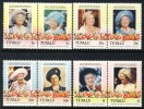 Tuvalu - 1985 - 85e Ann Reine Mere - 8v Neufs ** // Mnh - Tuvalu (fr. Elliceinseln)