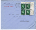 Great Britain:  FDC 1937 SG 462   Dd  10-05-1937, 4-block With Corner Margin, To London - ....-1951 Vor Elizabeth II.