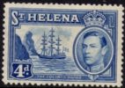 St. Helena - 1938 KGVI 4d MH* - St. Helena