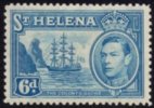 St. Helena - 1938 KGVI 6d MH* - Isla Sta Helena