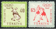 TURQUIE 1967 - ** -  - Mi 1490 1491 - JO Melbourne Lutte TURKIYE 2 - Zomer 1956: Melbourne