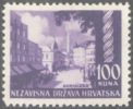 CROATIA - KROATIEN - NDH - DISTRUTTO  MOSCHEA  BANJA LUKA BOSNIA +  STECHERZEICHEN "H" - **MNH - 1941 - Mosques & Synagogues