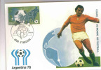 MONACO  COUPE DU MONDE FOOT ARGENTINE 1978 N° 1138  CARTE MAXIMUM - 1978 – Argentina